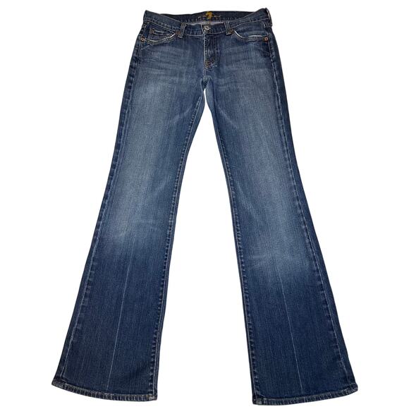 7 For All Mankind Denim - 7 For All Mankind Women’s Original Bootcut Jeans Dark Wash Denim Size 28